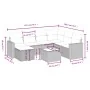Set mit 8 Gartensofas und Kissen Kunstrattan braun von , Gartensets - Ref: Foro24-3263539, Preis: 516,22 €, Rabatt: %