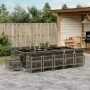 Set comedor de jardín con cojines 15 pzas ratán sintético gris von , Gartensets - Ref: Foro24-3210992, Preis: 916,94 €, Rabat...
