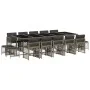 Set comedor de jardín con cojines 15 pzas ratán sintético gris von , Gartensets - Ref: Foro24-3210992, Preis: 916,94 €, Rabat...