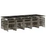 Set comedor de jardín con cojines 15 pzas ratán sintético gris von , Gartensets - Ref: Foro24-3210992, Preis: 916,94 €, Rabat...