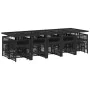Set comedor de jardín con cojines 15 pzas ratán sintético negro von , Gartensets - Ref: Foro24-3210990, Preis: 883,47 €, Raba...