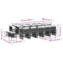 Set comedor de jardín con cojines 15 pzas ratán sintético negro von , Gartensets - Ref: Foro24-3210990, Preis: 883,47 €, Raba...