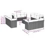 Set Gartensofas mit Kissen 13-teilig PE Rattan braun von , Gartensets - Ref: Foro24-3217343, Preis: 931,68 €, Rabatt: %
