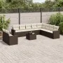 Set of garden sofas 11 pcs cushions synthetic rattan brown by , Garden sets - Ref: Foro24-3249712, Price: 714,26 €, Discount: %