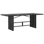 7 pcs garden dining set and cushions synthetic rattan black by , Garden sets - Ref: Foro24-3213494, Price: 553,44 €, Discount: %