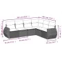 Set sofás de jardín 6 piezas y cojines ratán sintético marrón by , Garden sets - Ref: Foro24-3253750, Price: 425,75 €, Discou...