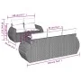 Set of 6-piece garden sofas and cushions synthetic rattan brown by , Garden sets - Ref: Foro24-3253440, Price: 467,59 €, Disc...