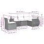 5-piece garden dining set and cushions synthetic rattan brown by , Garden sets - Ref: Foro24-3253710, Price: 374,99 €, Discou...