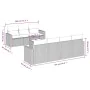 Set sofás de jardín 8 piezas y cojines ratán sintético marrón by , Modular outdoor sofas - Ref: Foro24-3251070, Price: 535,64...