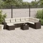 Set mit 9 Gartensofas und Kissen Kunstrattan braun von , Gartensets - Ref: Foro24-3255310, Preis: 562,63 €, Rabatt: %