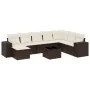 Set mit 9 Gartensofas und Kissen Kunstrattan braun von , Gartensets - Ref: Foro24-3255310, Preis: 562,63 €, Rabatt: %