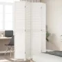 4-panel solid wood Paulownia white room divider by , Room dividers - Ref: Foro24-358836, Price: 140,06 €, Discount: %