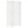 4-panel solid wood Paulownia white room divider by , Room dividers - Ref: Foro24-358836, Price: 140,06 €, Discount: %