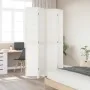 Biombo separador de 4 paneles madera maciza Paulownia blanco de , Divisores de ambientes - Ref: Foro24-358836, Precio: 140,01...