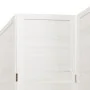 4-panel solid wood Paulownia white room divider by , Room dividers - Ref: Foro24-358836, Price: 140,06 €, Discount: %