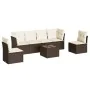Juego de sofás de jardín 7 piezas con cojines ratán PE marrón by , Garden sets - Ref: Foro24-3249222, Price: 446,05 €, Discou...