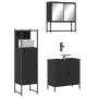 Juego de muebles de baño 3 pzas madera contrachapada negro by , Bathroom furniture - Ref: Foro24-3214700, Price: 154,08 €, Di...