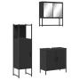 Juego de muebles de baño 3 pzas madera contrachapada negro by , Bathroom furniture - Ref: Foro24-3214700, Price: 154,08 €, Di...
