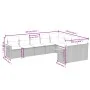 Set de sofás de jardín 9 pzas con cojines ratán sintético negro by , Garden sets - Ref: Foro24-3227142, Price: 721,73 €, Disc...