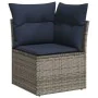 Set of 7 garden sofas with cushions synthetic rattan gray by , Garden sets - Ref: Foro24-3255823, Price: 525,13 €, Discount: %