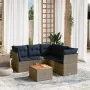 Set mit 6 Gartensofas mit Kissen synthetisches Rattangrau von , Gartensets - Ref: Foro24-3255970, Preis: 431,66 €, Rabatt: %