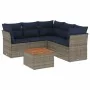 Set mit 6 Gartensofas mit Kissen synthetisches Rattangrau von , Gartensets - Ref: Foro24-3255970, Preis: 431,66 €, Rabatt: %