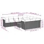 Set of 11 garden sofas and cushions synthetic rattan gray by , Garden sets - Ref: Foro24-3256173, Price: 775,60 €, Discount: %