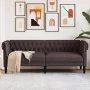3-Sitzer Chesterfield Sofa dunkelbrauner Stoff von , Sofas - Ref: Foro24-372559, Preis: 276,90 €, Rabatt: %