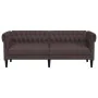 3-seater Chesterfield sofa dark brown fabric by , Sofas - Ref: Foro24-372559, Price: 276,90 €, Discount: %