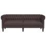 3-Sitzer Chesterfield Sofa dunkelbrauner Stoff von , Sofas - Ref: Foro24-372559, Preis: 276,90 €, Rabatt: %