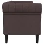 3-Sitzer Chesterfield Sofa dunkelbrauner Stoff von , Sofas - Ref: Foro24-372559, Preis: 276,90 €, Rabatt: %
