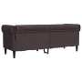 3-seater Chesterfield sofa dark brown fabric by , Sofas - Ref: Foro24-372559, Price: 276,90 €, Discount: %