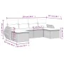 Set aus 6-teiligen Gartensofas und Kissen, synthetisches Rattanbraun von , Modulare Sofas für den Außenbereich - Ref: Foro24-...