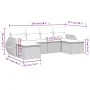 Set sofás de jardín 6 piezas y cojines ratán sintético marrón de , Sofás modulares de exterior - Ref: Foro24-3221722, Precio:...