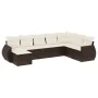 Set sofás de jardín 8 piezas y cojines ratán sintético marrón von , Modulare Sofas für den Außenbereich - Ref: Foro24-3221762...