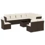 Set Gartensofas 11 Stück Kissen synthetisches Rattan braun von , Gartensets - Ref: Foro24-3217813, Preis: 687,46 €, Rabatt: %