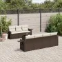 Set of 8 garden sofas and cushions synthetic rattan brown by , Garden sets - Ref: Foro24-3219932, Price: 541,67 €, Discount: %