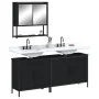 3-teiliges Badmöbel-Set Sperrholz schwarz von , Badezimmermöbel - Ref: Foro24-3214670, Preis: 156,54 €, Rabatt: %