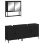 3-teiliges Badmöbel-Set Sperrholz schwarz von , Badezimmermöbel - Ref: Foro24-3214670, Preis: 156,54 €, Rabatt: %