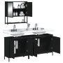 3-teiliges Badmöbel-Set Sperrholz schwarz von , Badezimmermöbel - Ref: Foro24-3214670, Preis: 156,54 €, Rabatt: %