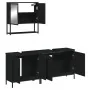 3-teiliges Badmöbel-Set Sperrholz schwarz von , Badezimmermöbel - Ref: Foro24-3214670, Preis: 156,54 €, Rabatt: %
