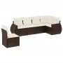 Set sofás de jardín 6 piezas y cojines ratán sintético marrón von , Gartensets - Ref: Foro24-3221432, Preis: 428,68 €, Rabatt: %