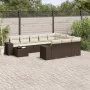 Set de sofás de jardín 11 pzas cojines ratán sintético marrón de , Conjuntos de jardín - Ref: Foro24-3223132, Precio: 728,32 ...