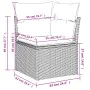 Set mit 10 Stück Gartensofas mit schwarzen Kissen aus synthetischem Rattan von , Gartensets - Ref: Foro24-3227149, Preis: 758...