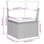 Set of 10pcs garden sofas with black synthetic rattan cushions by , Garden sets - Ref: Foro24-3227135, Price: 758,55 €, Disco...