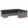 Set mit 10 Gartensofas mit Kissen synthetisches Rattangrau von , Gartensets - Ref: Foro24-3256159, Preis: 712,91 €, Rabatt: %
