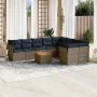 Set mit 10 Gartensofas mit Kissen synthetisches Rattangrau von , Gartensets - Ref: Foro24-3256152, Preis: 712,91 €, Rabatt: %