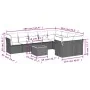 Set of 10 garden sofas with cushions synthetic rattan gray by , Garden sets - Ref: Foro24-3256152, Price: 712,92 €, Discount: %