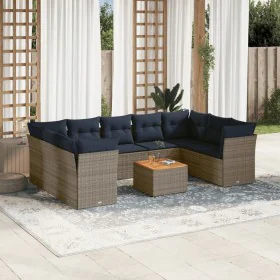 Set mit 10 Gartensofas mit Kissen synthetisches Rattangrau von , Gartensets - Ref: Foro24-3256138, Preis: 712,92 €, Rabatt: %