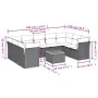 Set mit 10 Gartensofas mit Kissen synthetisches Rattangrau von , Gartensets - Ref: Foro24-3256138, Preis: 712,91 €, Rabatt: %